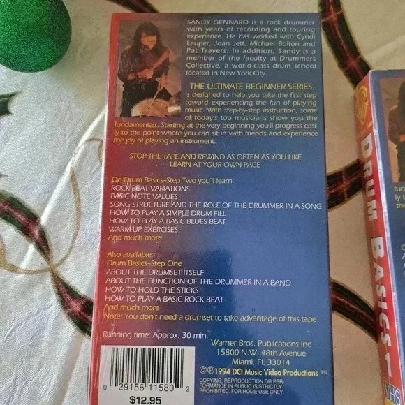 Drums Basics the ultimate beginner series Step one step two VHS new with tag - Picture 4 of 7